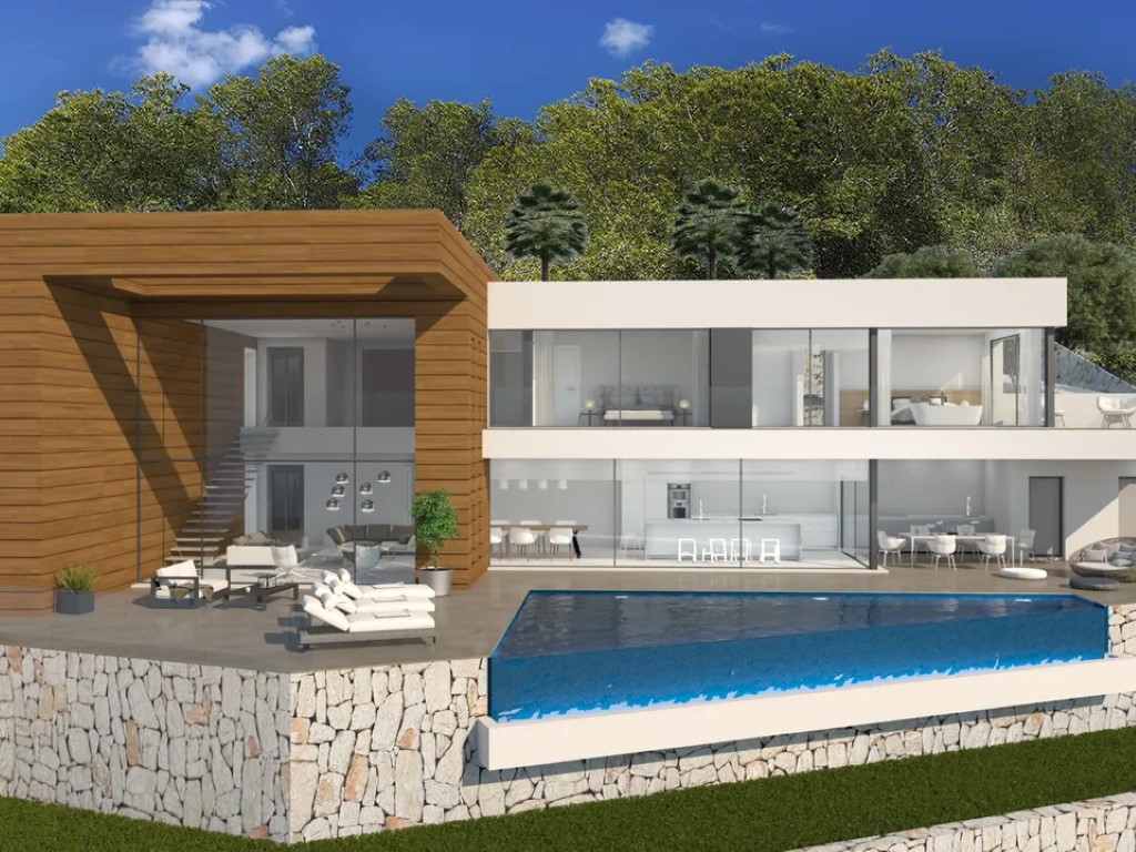 Prachtige moderne villa te koop in Moraira.