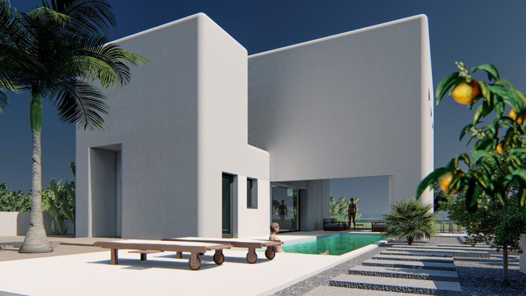 3553NUC Ibizastijl nieuwbouw villa te koop in La Nucia